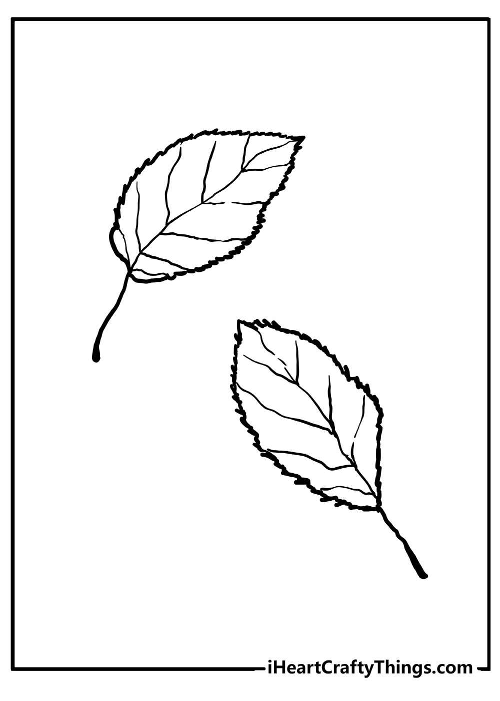 Fall Leaves Coloring Pages free pdf download