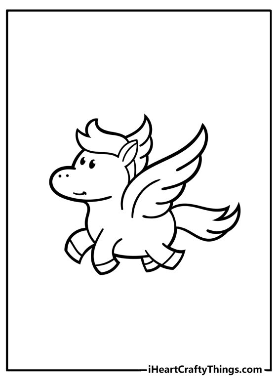 pegasus coloring pages for children toddworld