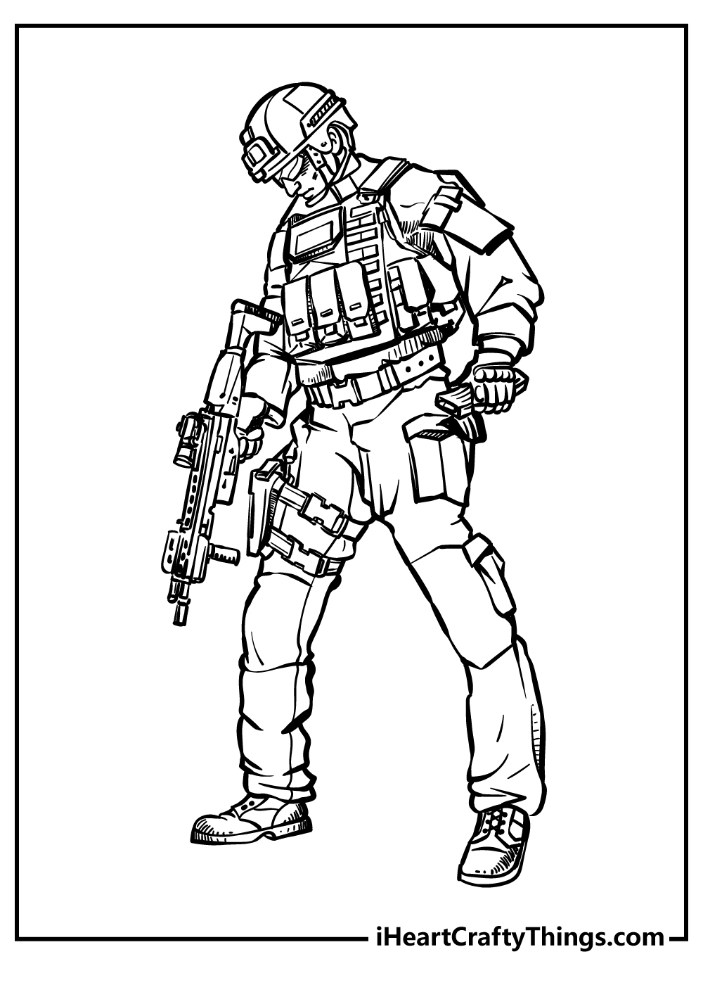 Army Coloring Pages free pdf download
