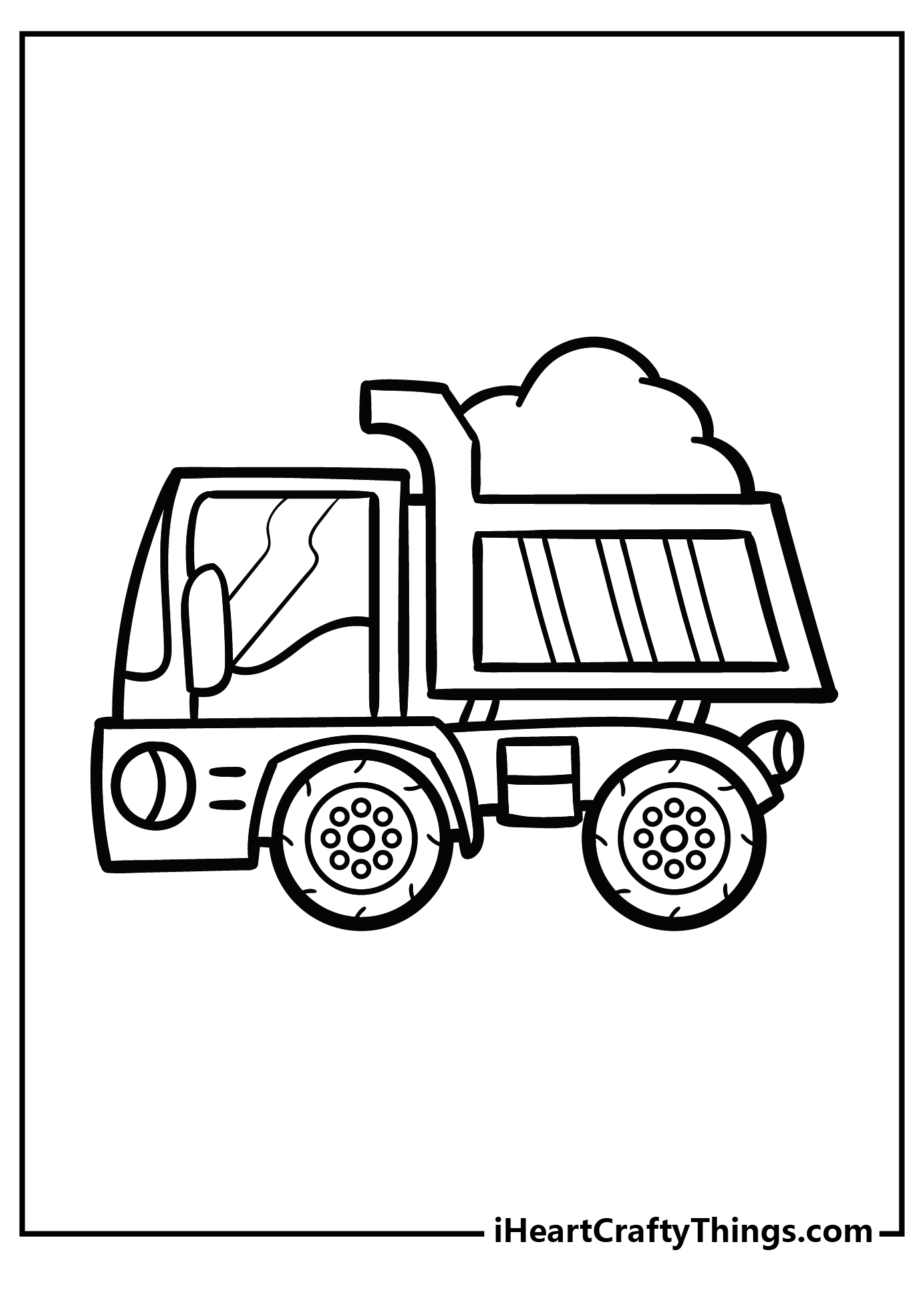 Dump Truck Coloring Pages free pdf download