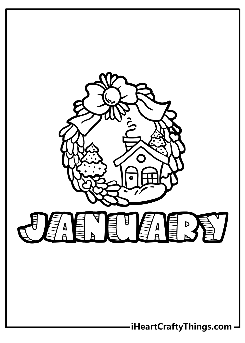 January Coloring Pages free pdf download