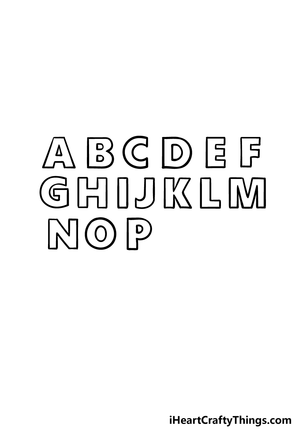 How to Draw The Alphabet step 3