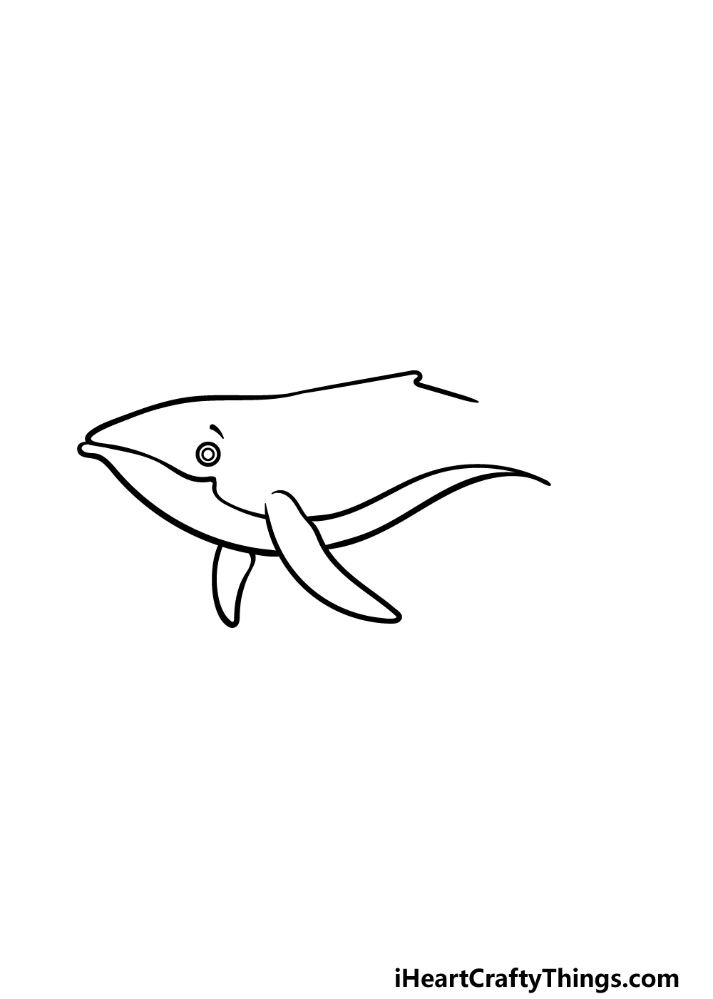how to draw a Humpback Whale step 3