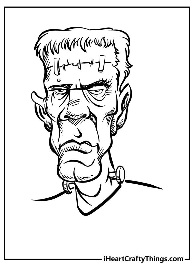 Frankenstein Coloring Pages (100% Free Printables)