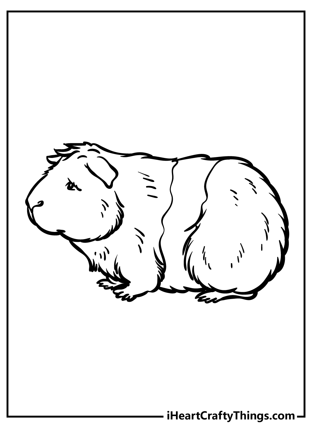 Guinea Pig Coloring Pages free pdf download