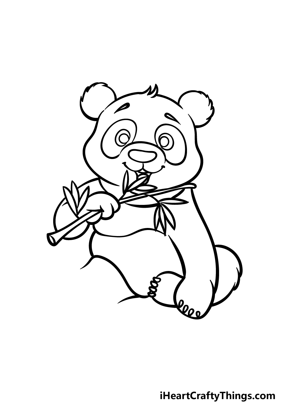 how to draw a Panda Bear step 4