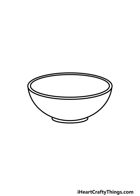 Bowl Drawing - How To Draw A Bowl Step By Step