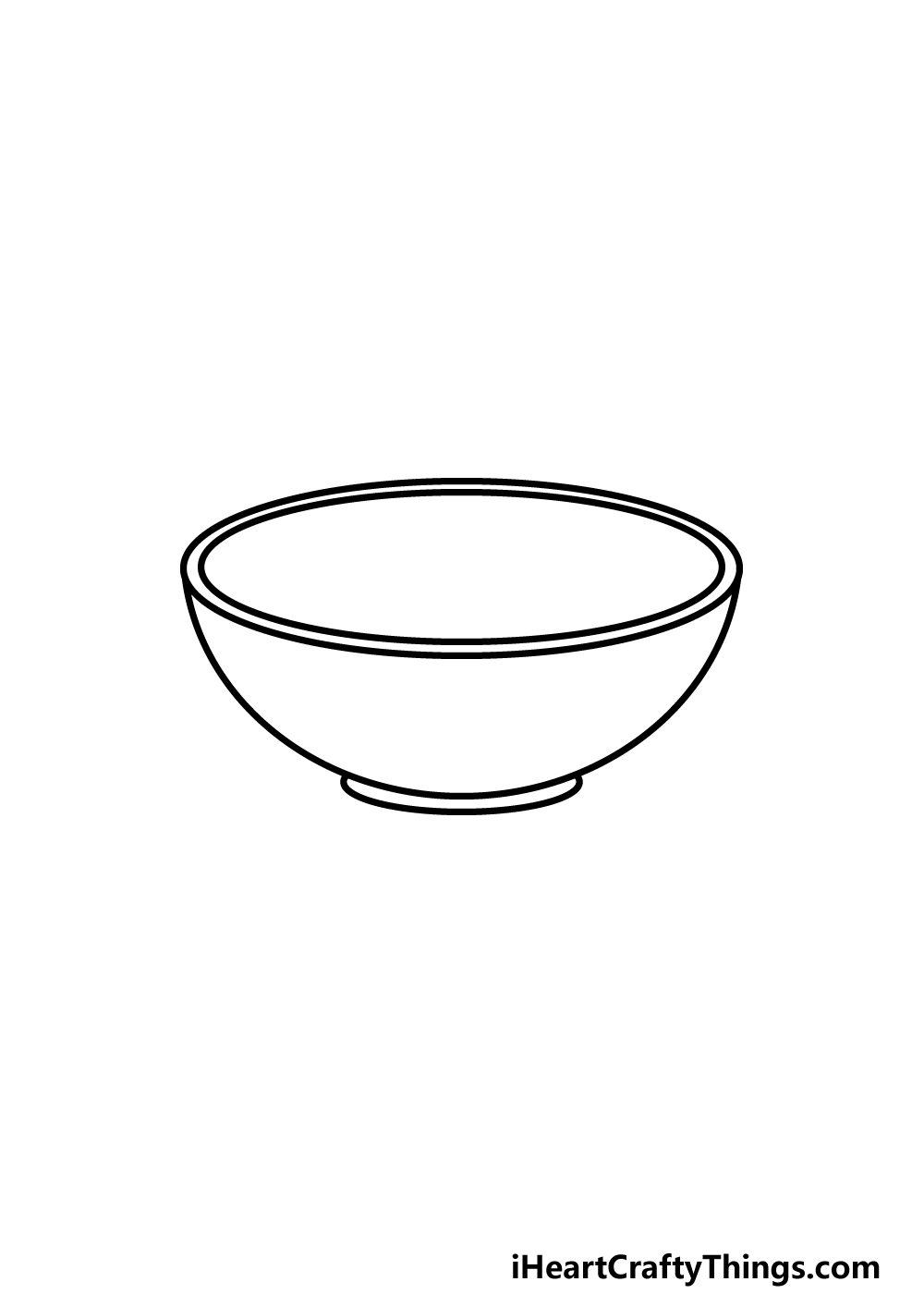 how to draw a Bowl step 4