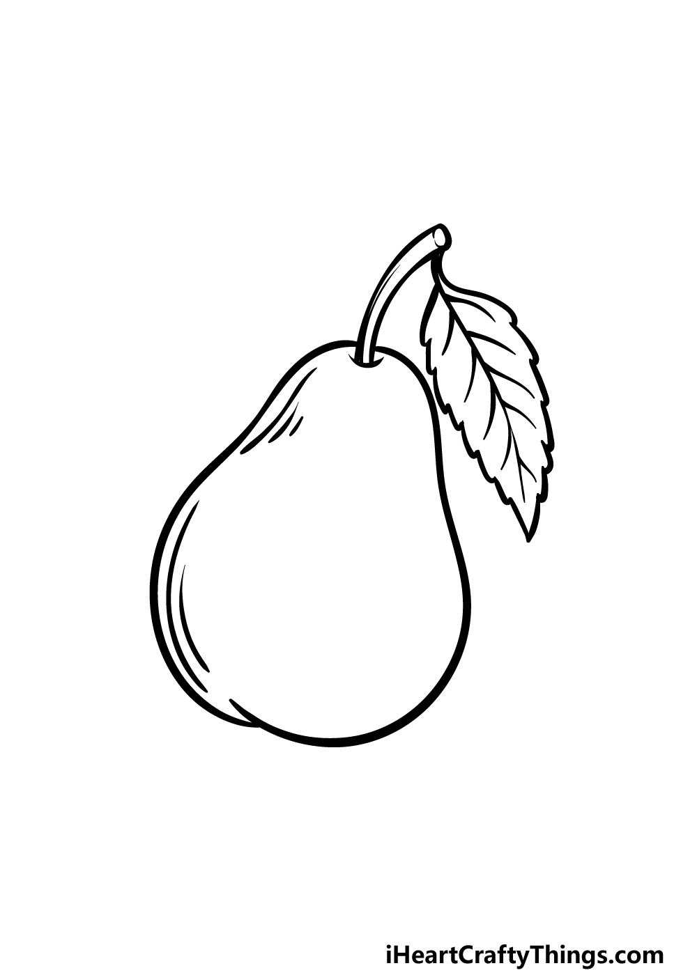 How to Draw A Pear step 4