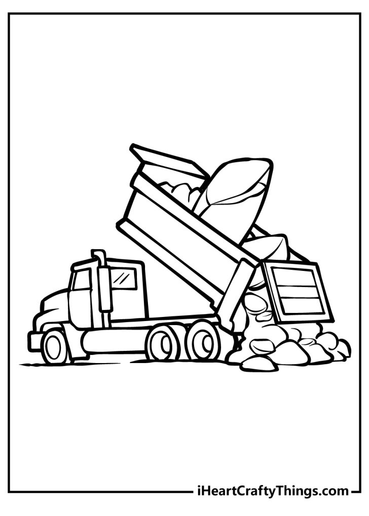 37 Dump Truck Coloring Pages (100% Free Printables)