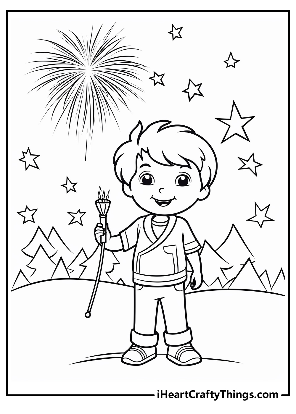 4th of july coloring printable