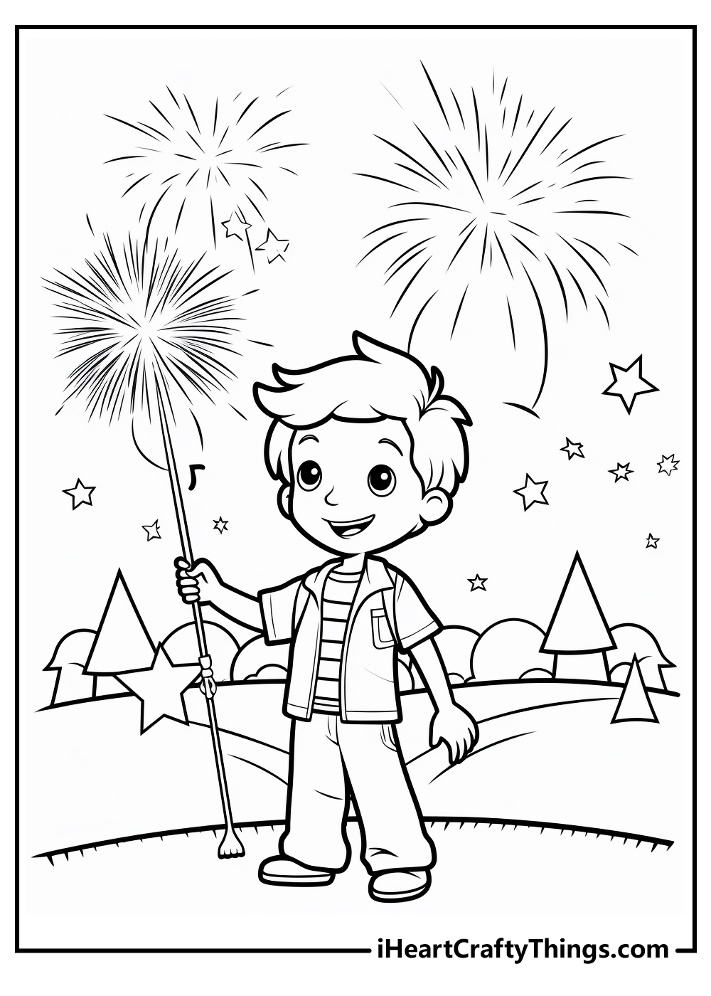 4th of july coloring sheet for kids free download
