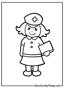 Nurse Coloring Pages (100% Free Printables)