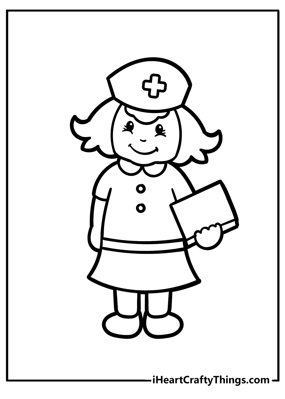 Nurse Coloring Book free printable
