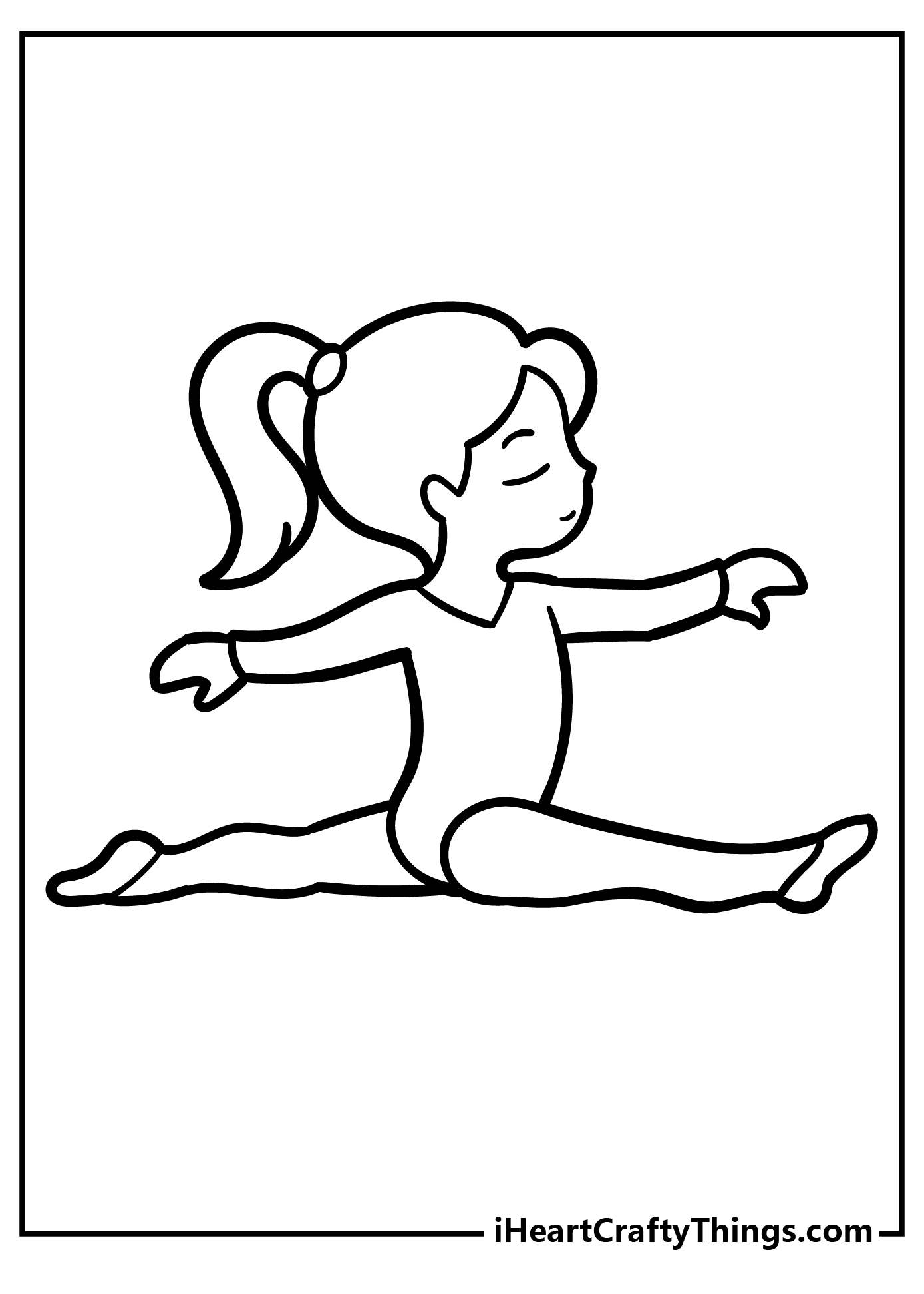 Gymnastics Coloring Book free printable