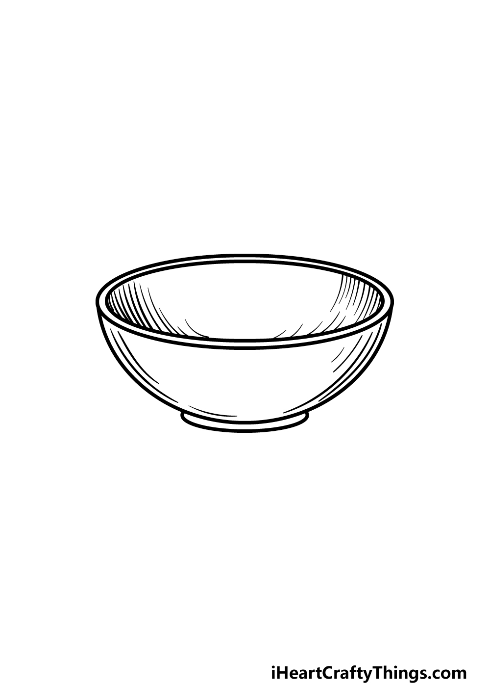 how to draw a Bowl step 5