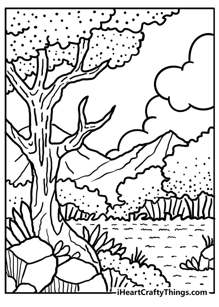 Forest Coloring Pages (100% Free Printables)