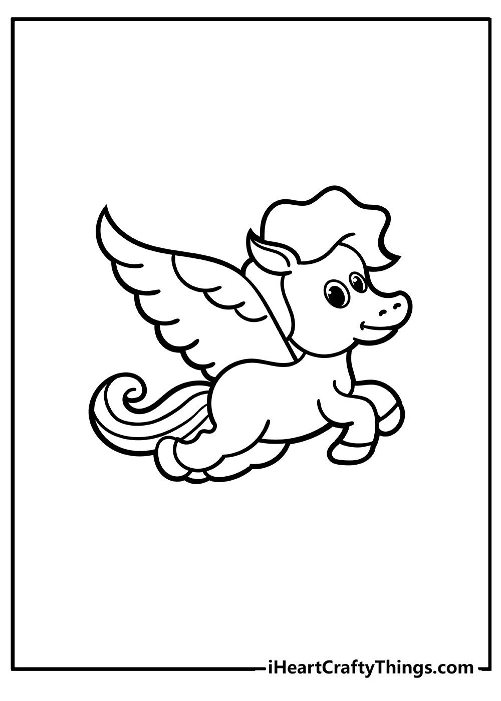Pegasus Coloring Book free printable