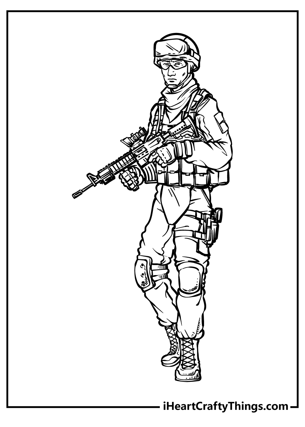 army soldier coloring pages for kids