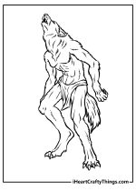 Werewolf Coloring Pages (100% Free Printables)