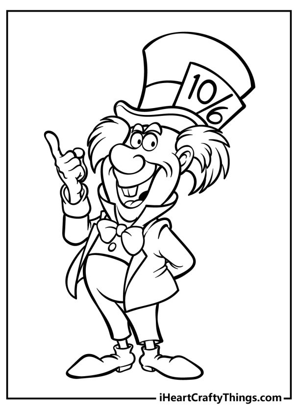 28 Alice In Wonderland Coloring Pages (100% Free Printables)