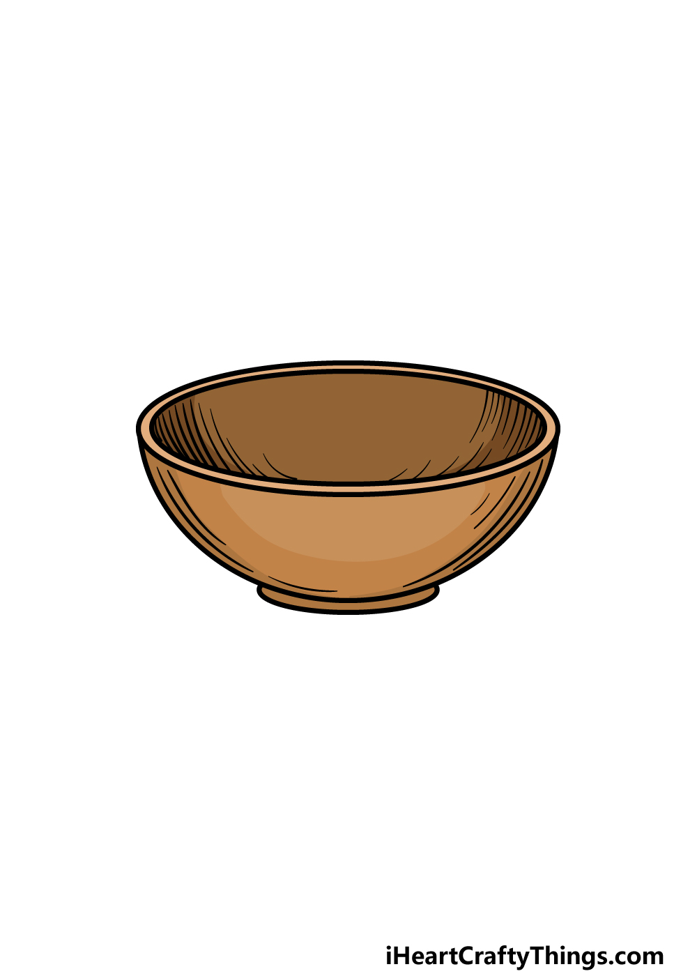 how to draw a Bowl step 6