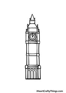 Big Ben Drawing - How To Draw Big Ben Step By Step