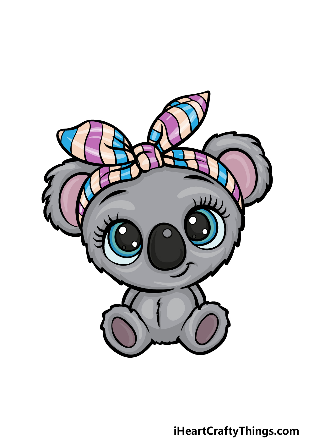 Cute Koala Drawing - How To Draw A Cute Koala Step By Step