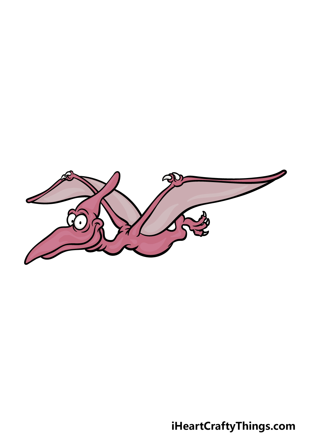 how to draw a Pterodactyl step 6