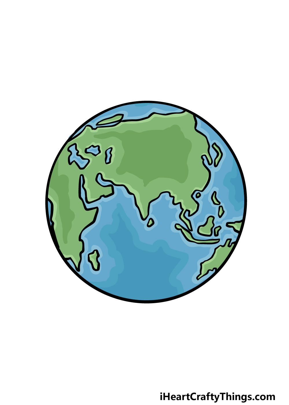 Simple Earth Icon Set Simplified Line Drawing Blue Earth Stock Illustration  - Download Image Now - iStock