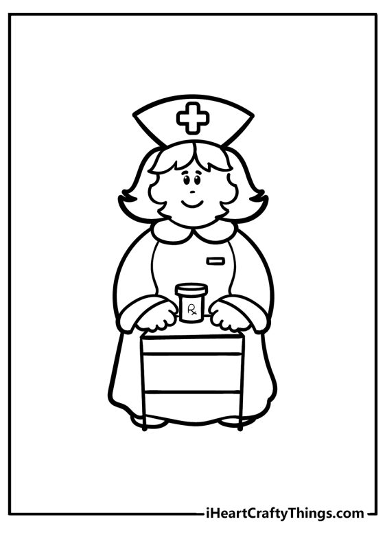 Printable Nurse Coloring Pages (Updated 2023)