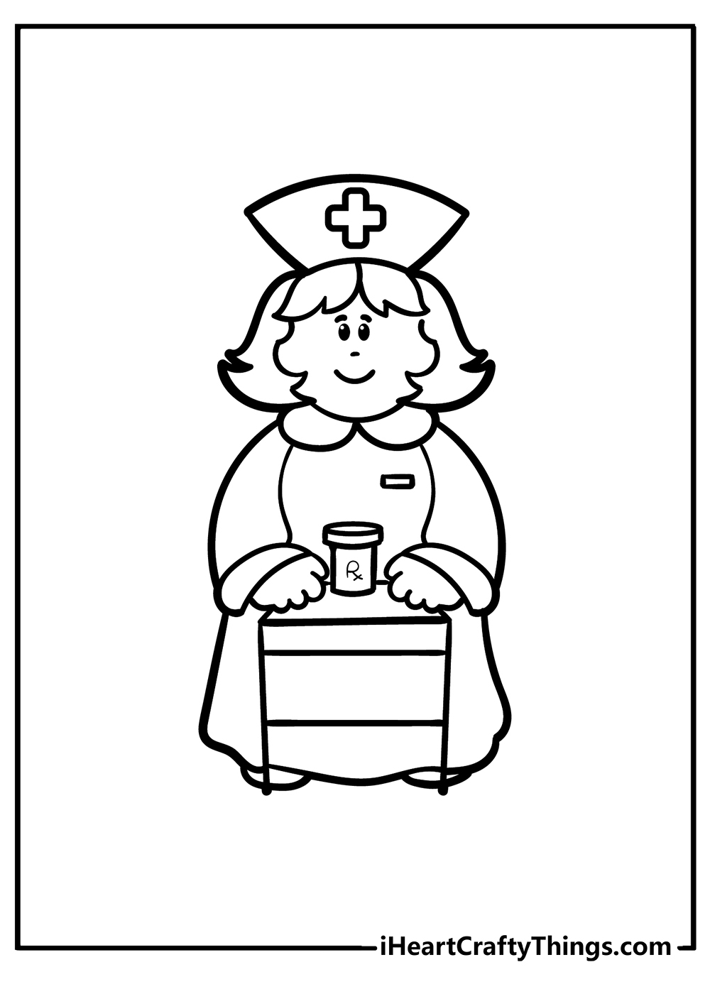 Nurse Coloring Sheet for children free download