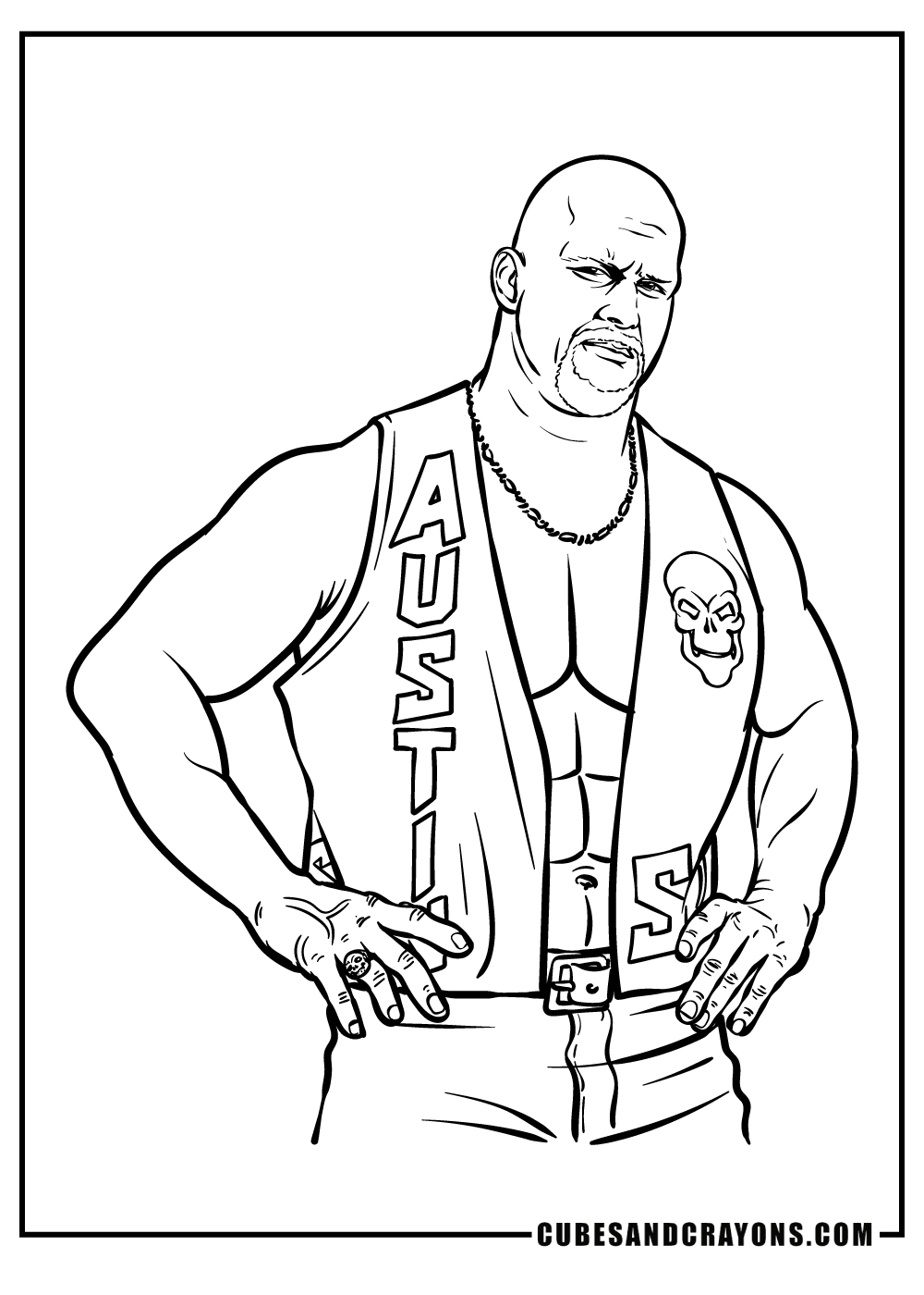 WWE Coloring Sheet for children free download