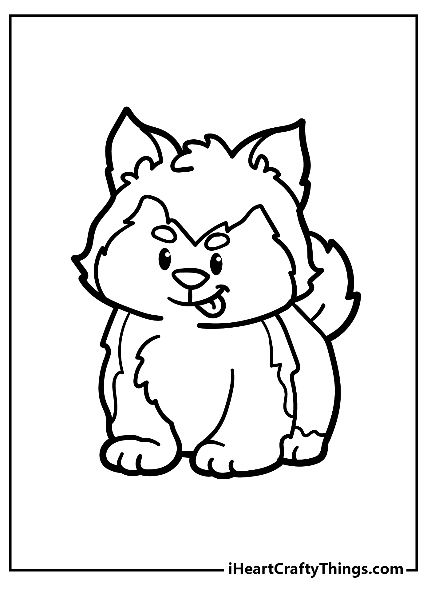 Husky Coloring Book for adults free download