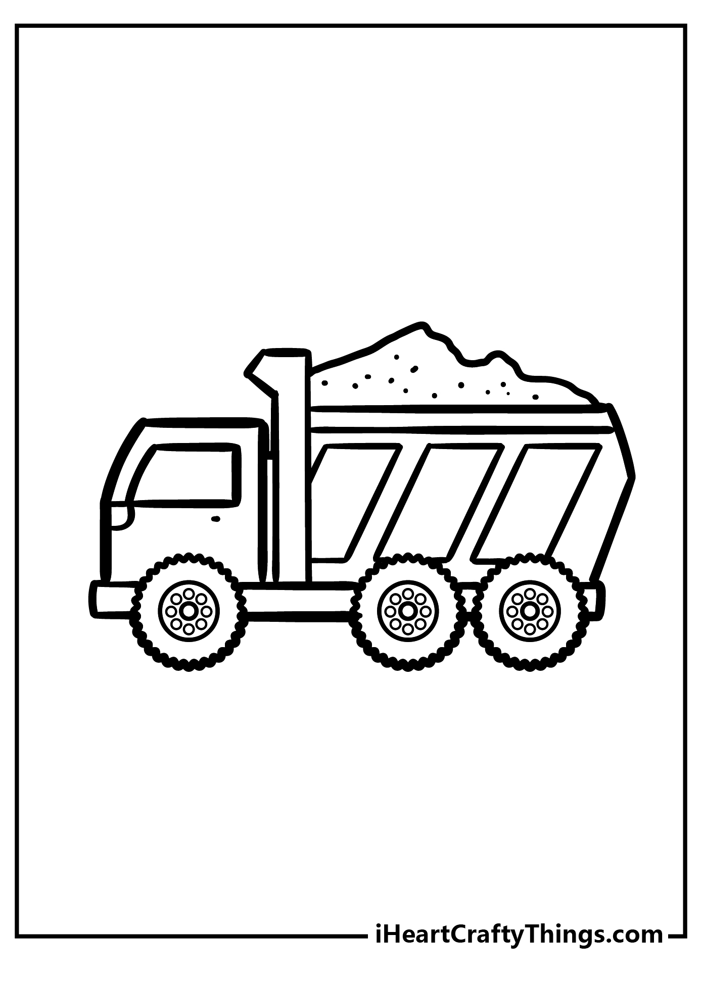 Dump Truck Coloring Book for adults free download