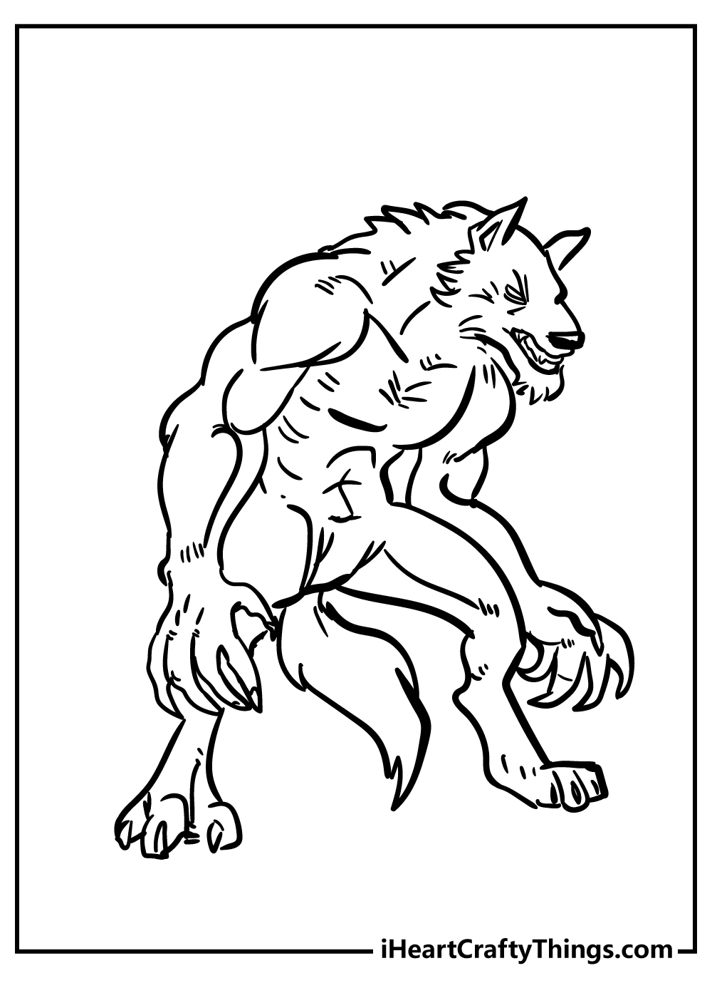 Coloring Pages Of Werewolves