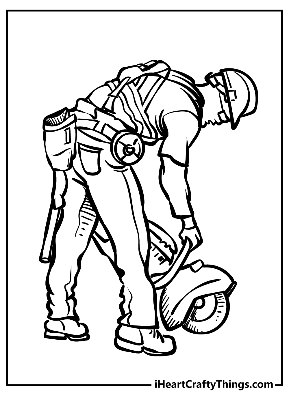 Construction Coloring Book for adults free download
