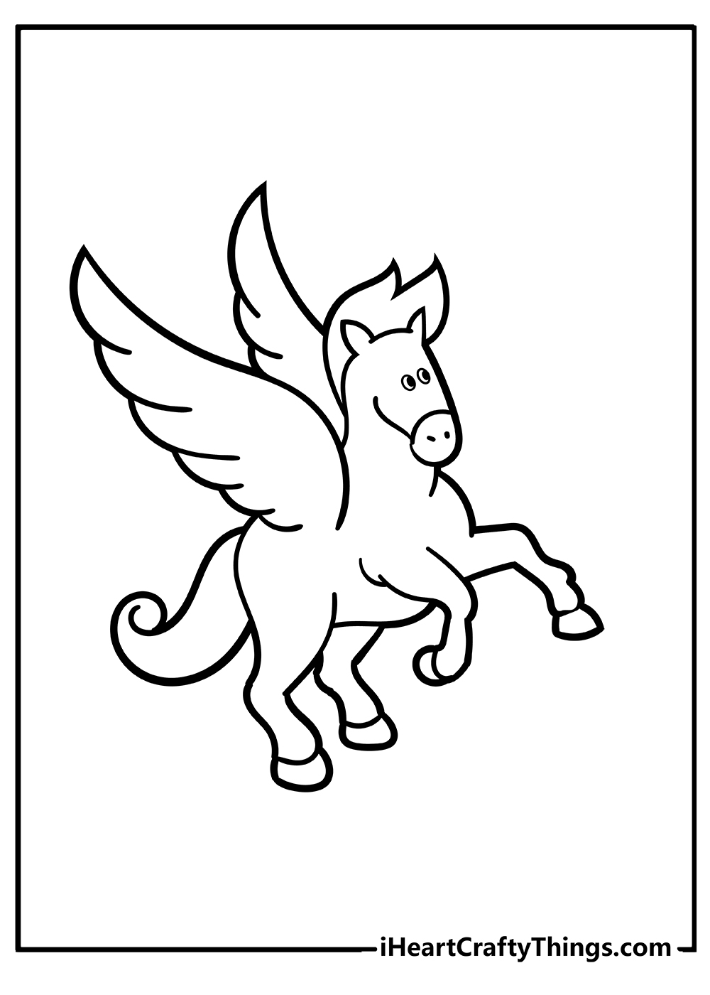 Pegasus Coloring Book for adults free download