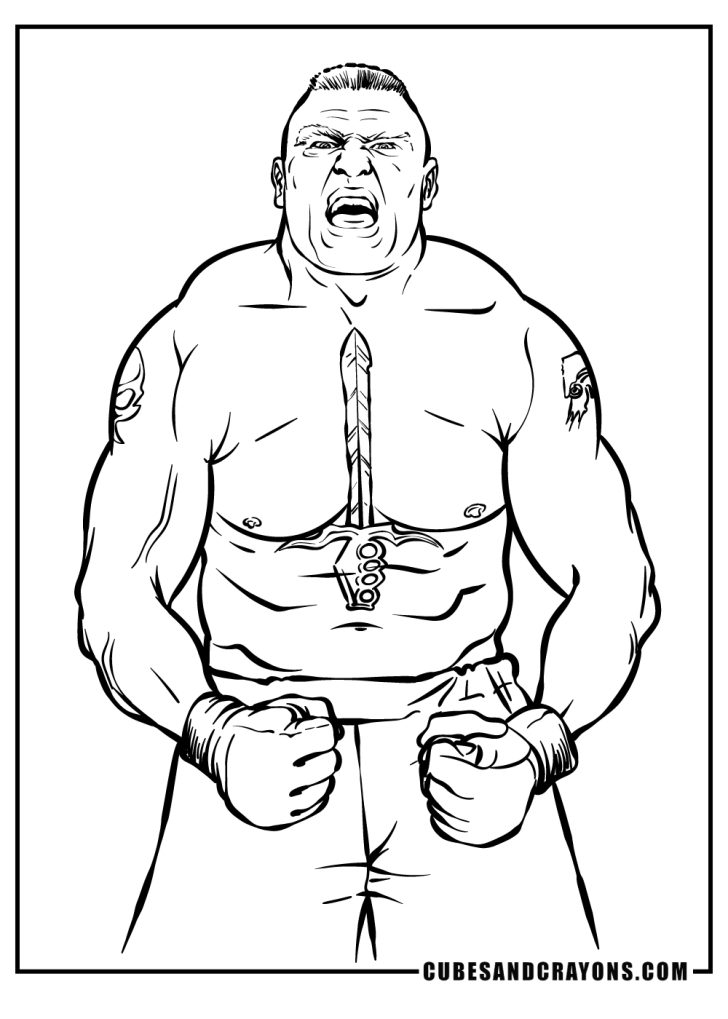 WWE Coloring Pages (100% Free Printables)