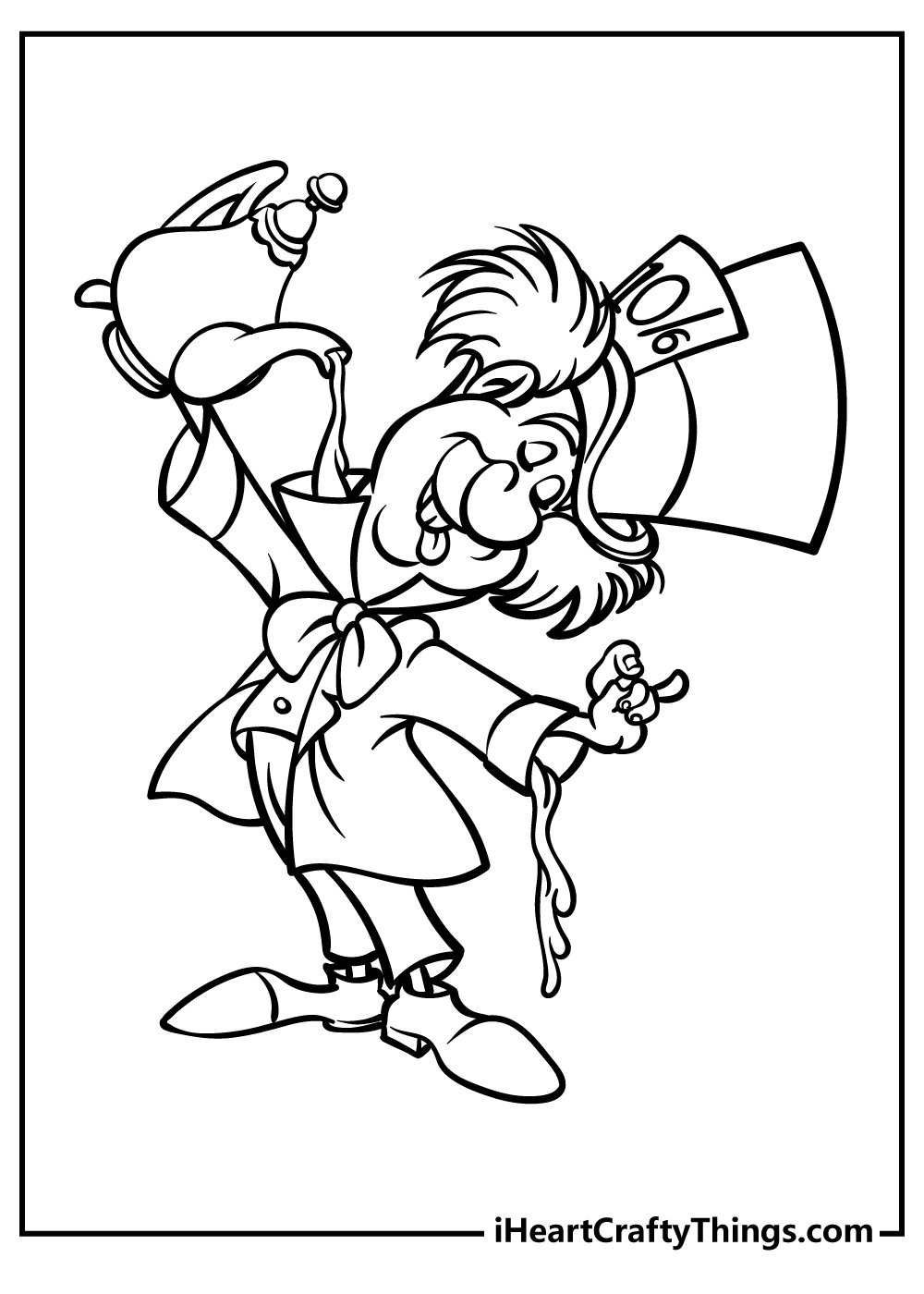 Alice In Wonderland Coloring Book for adults free download