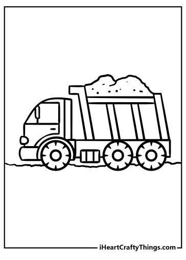 Dump Truck Coloring Pages free printable