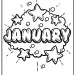 January Coloring Pages free printable