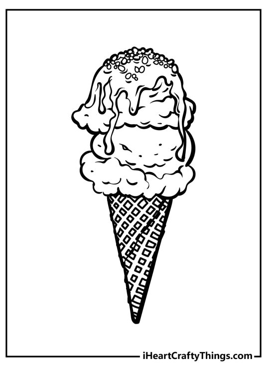 Dessert Coloring Pages (100% Free Printables)