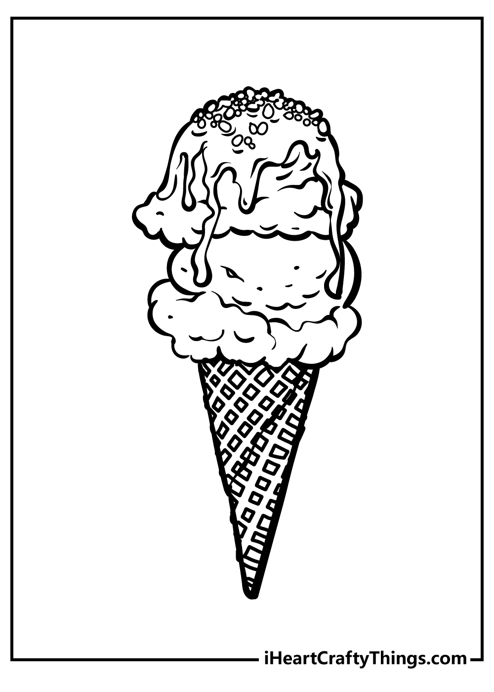 Dessert Coloring Original Sheet for children free download