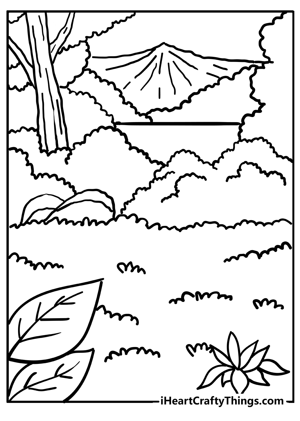 forest coloring pages