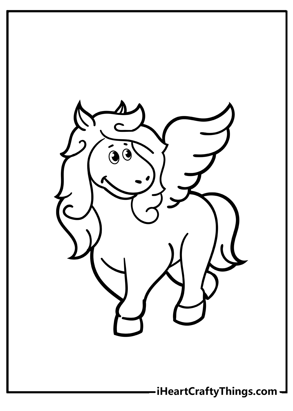 Pegasus Coloring Original Sheet for children free download