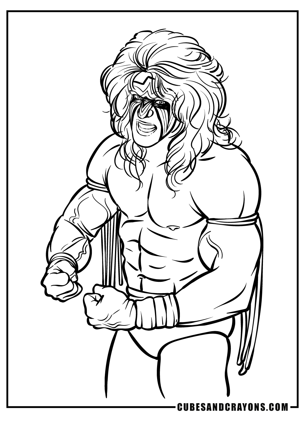 wwe wrestlers coloring pages