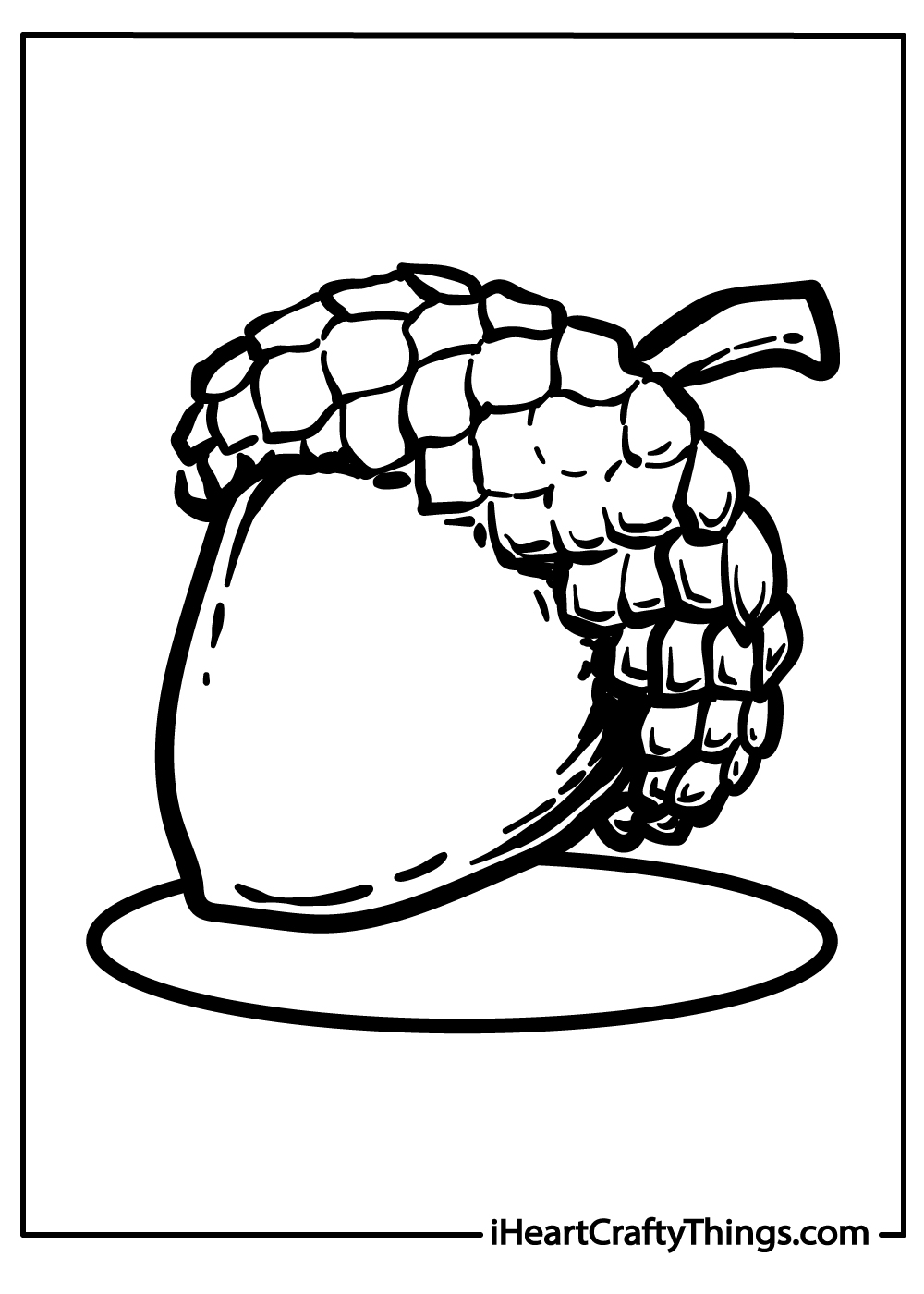 Acorn Coloring printable