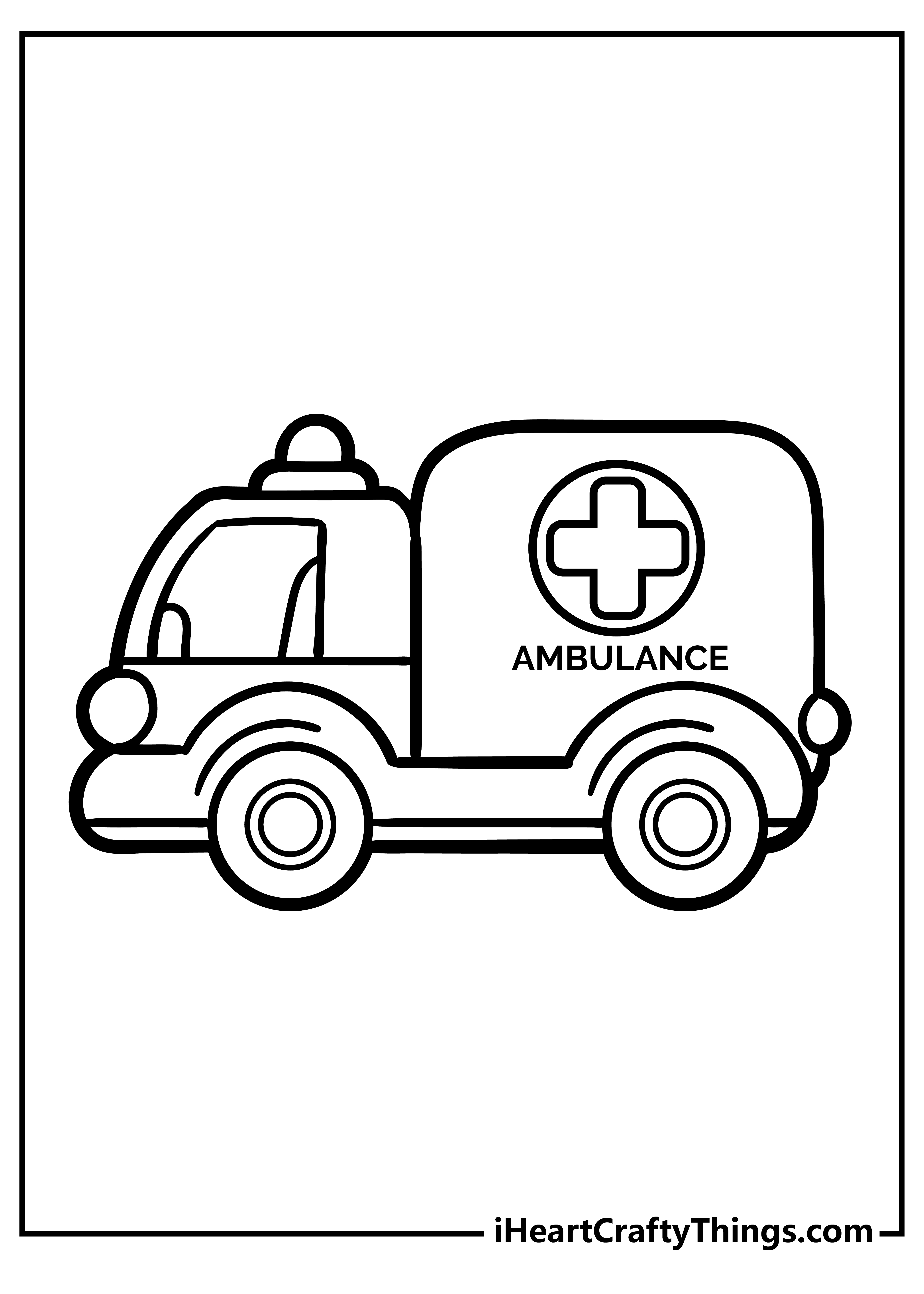 ambulance coloring pages for preschool