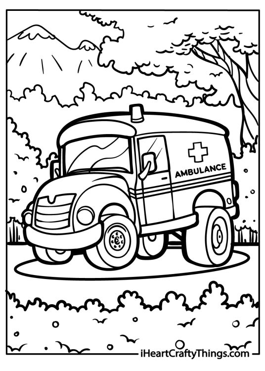 Ambulance Coloring Pages (42 Free PDF Printables)